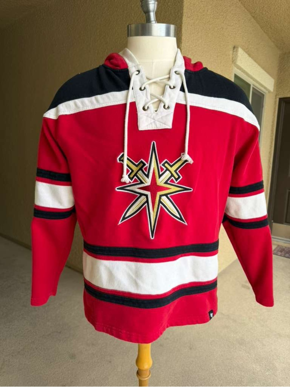 Vegas Golden Knights '47 Brand alternate logo lacer hoodie size L like new!!
